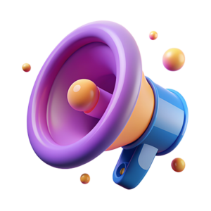 Denna bild visar en megafon som illustererar hur viktigt det är med Instagram annonsering